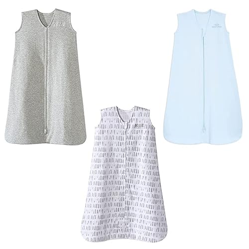 Miniatura 1 de HALO Juego de 3 sacos de dormir para bebé, 100 % algodón, talla XL