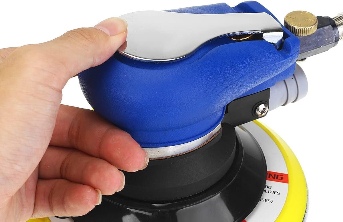 6" Air Palm Random Orbital Sander 150mm Hand Sanding Pneumatic Sanding Tool Set