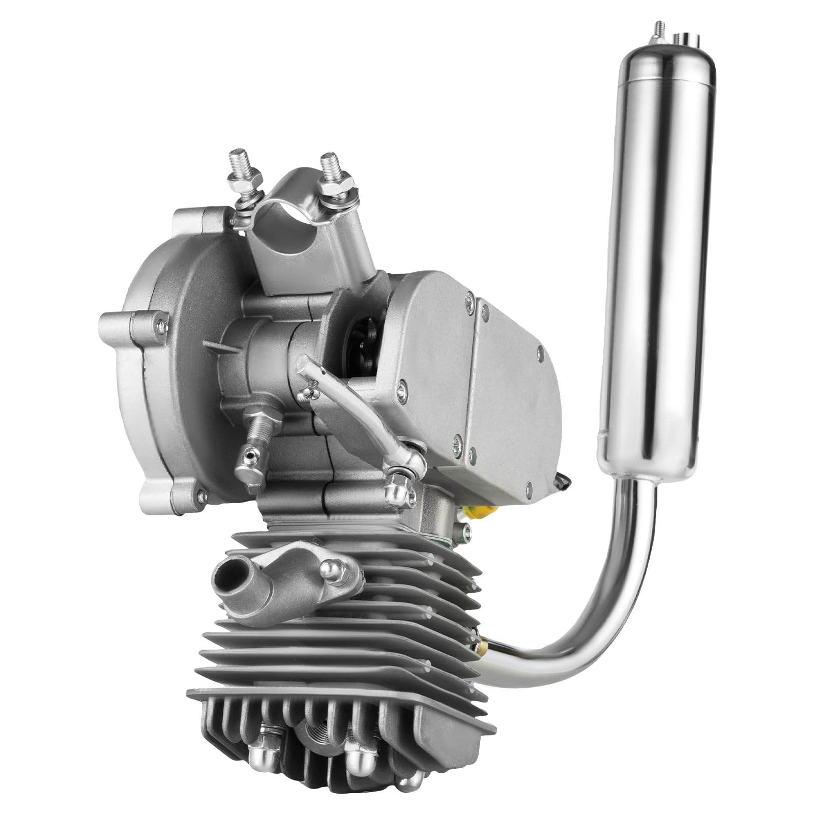 Kit de moteur de vélo 80 CC 2 temps - Moteur à essence - Silencieux - Vitesse maximale 38 km/h - Pour vélos motorisés
