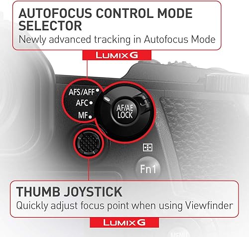 Miniatura 9 de Panasonic LUMIX - Cámara digital G9 4K cámara sin espejo de 203 megapíxeles más modo de alta resolución de 80 megapíxeles doble IS 20 de 5 ejes LCD