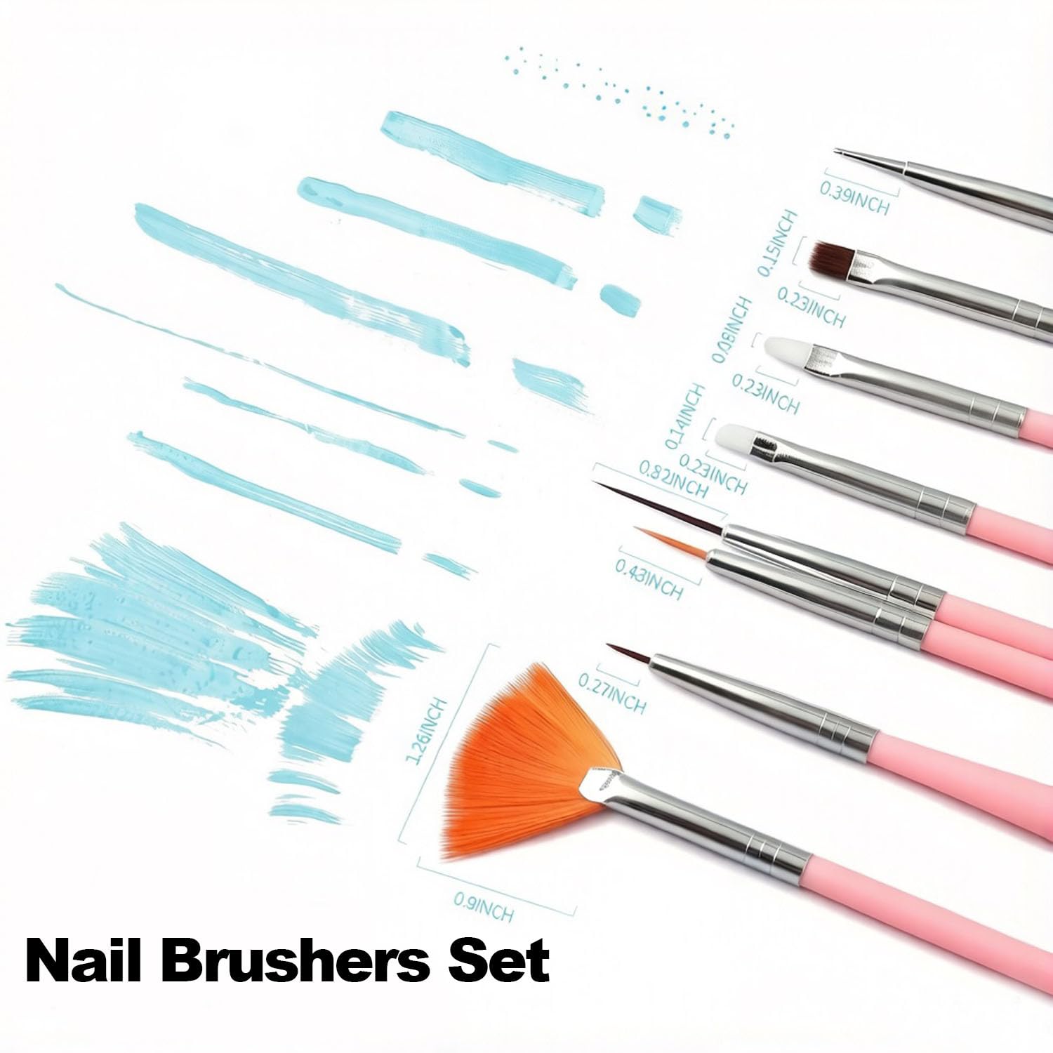 Nail Art Tools Kit, 23PCS Nail Brushes & Dotting Tools Set with Magnetic Nail Stand, Nail Holder for Press On Nails, Tweezers, Acrylic Nail Design Kit for Salon & DIY Manicure
