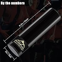 Vista 2 de EASTROCK Instrumento de Percusión de Shaker de Cilindro de Acero Inoxidable Ritmo Percusión Latina para Acompañamiento de Banda Profesional（Negro）