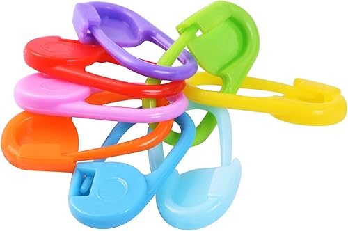 Miniatura 6 de Alfileres marcadores para asegurar el punto, de Outos, 104 piezas para marcar las puntadas del tejido, para crochet, alfileres con gancho, múltiples