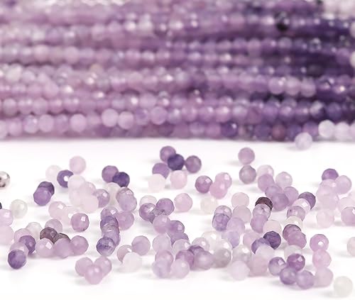 Miniatura 6 de Cuentas de piedras preciosas naturales facetadas de 0.079 pulgadas para fabricación de joyas, calidad AAA, cuentas de piedra Rondelle multicolor,