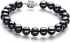 Set de Perlas Cultivadas de Agua Dulce Calidad A de 8-9mm Kaitlyn Black con Plata 925 para Mujer 5
