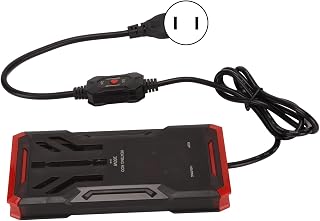 Pssopp Aquecedor de água para tanque de peixes, conversão automática de frequência de 100 W com visor LED de temperatura constante, haste de aquecimento para tanque de peixes