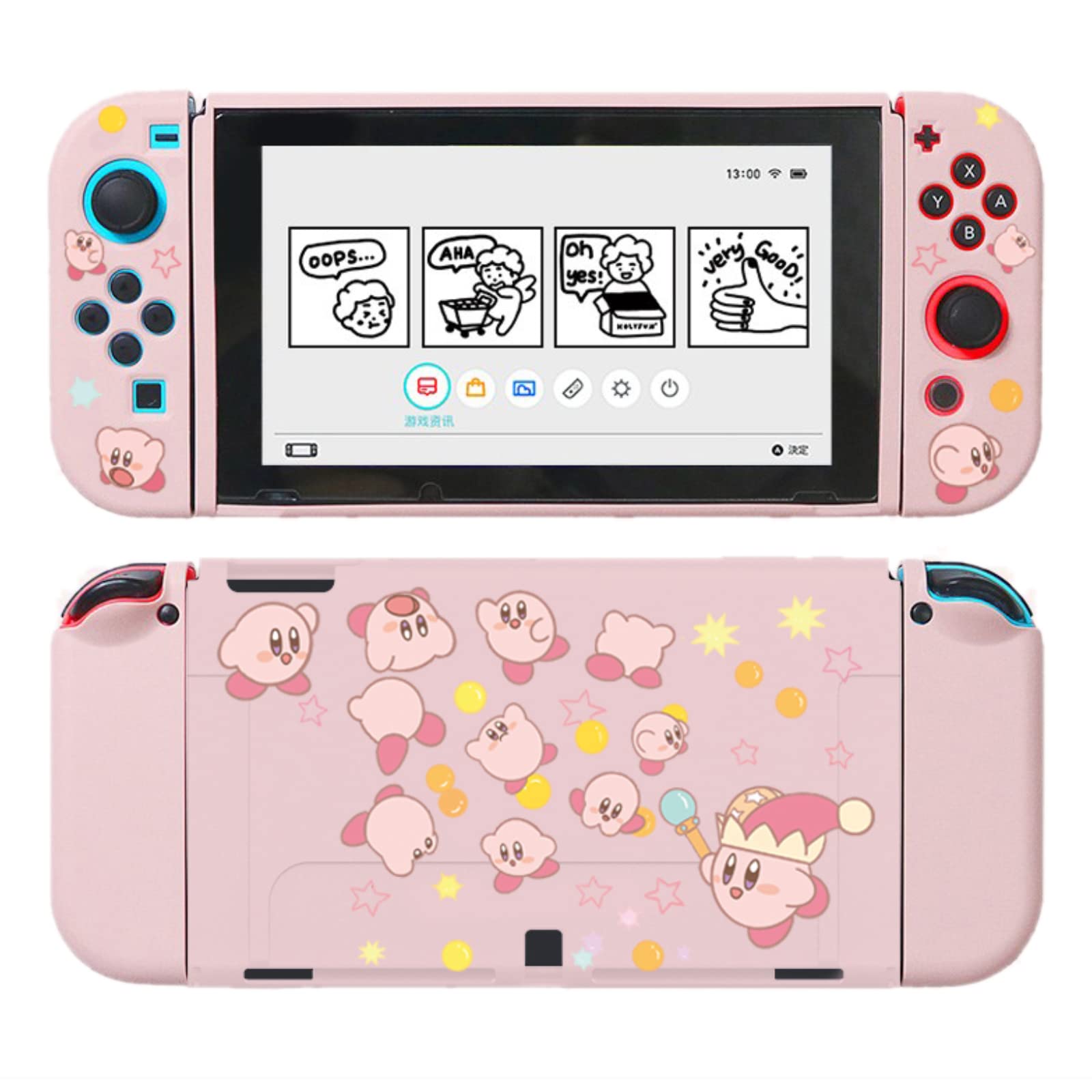Amazon.co.jp: Switch カバー スイッチ 保護ケース かわいい 手描き