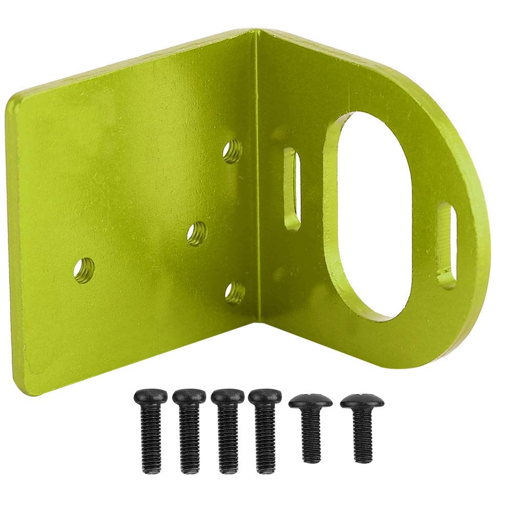 RC Motor Mount, Durable Metal Construction Universal Motor Mounting Base Sturdy Holder for RC Cars Trucks Boats Drones Enthusiasts (Green)