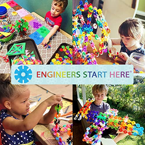 Viahart Brain Flakes 2500 Piece Build 'N' Build Kit - A Creative And Educational Alternative To Building Blocks - Wheel Pieces And Special Parts Included - A Great Stem Toy For Both Boys And Girls #TOP6