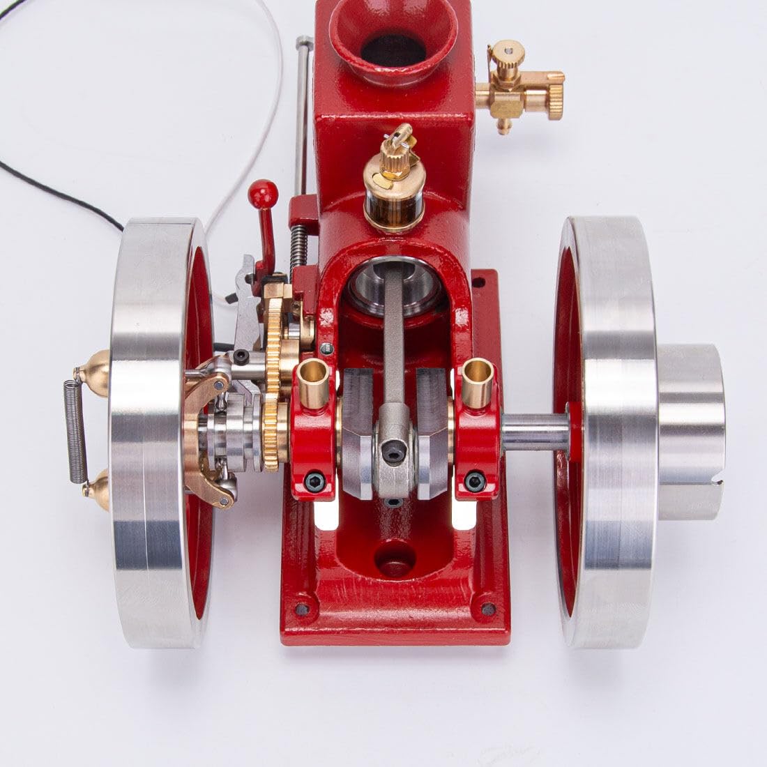 Generic Engine Model Kit, 4 Stroke Hit and Miss Engine Motor Model HM-01 7cc Engine Kit, Fixed Horizontal Model Engine Kit with High and Low Speed Shift Lever, Physics Experiment Toys