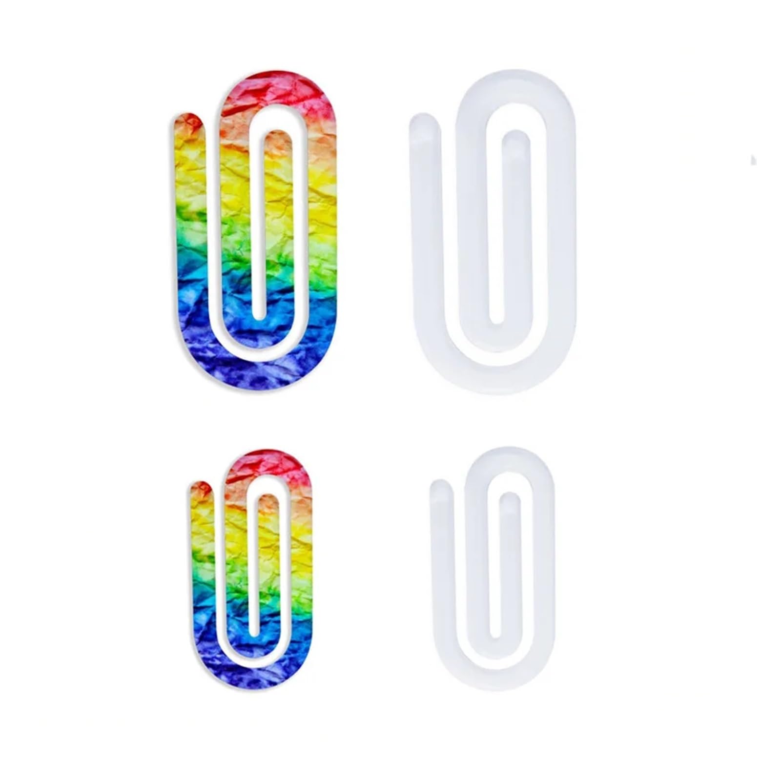 Plastikowe klipsy do papieru, 20 szt., kreatywne akrylowe klipsy do papieru, sublimacja, do druku termicznego, 76 x 33 mm