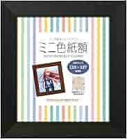 Amazon | 万丈 ミニ色紙額 ブラック [対応サイズ:122×137mm