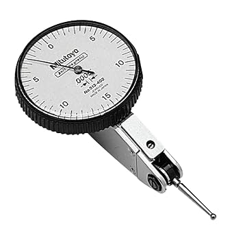 Mitutoyo 513-403-10T Dial Test Indicator Full Set Standard .008 in, 0-0.0008 in, +/L .0001 in Accuracy, .0001 in, Carbide