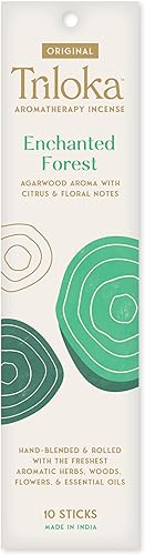 Vista 51 de Triloka Incienso original, sándalo, 10 varillas