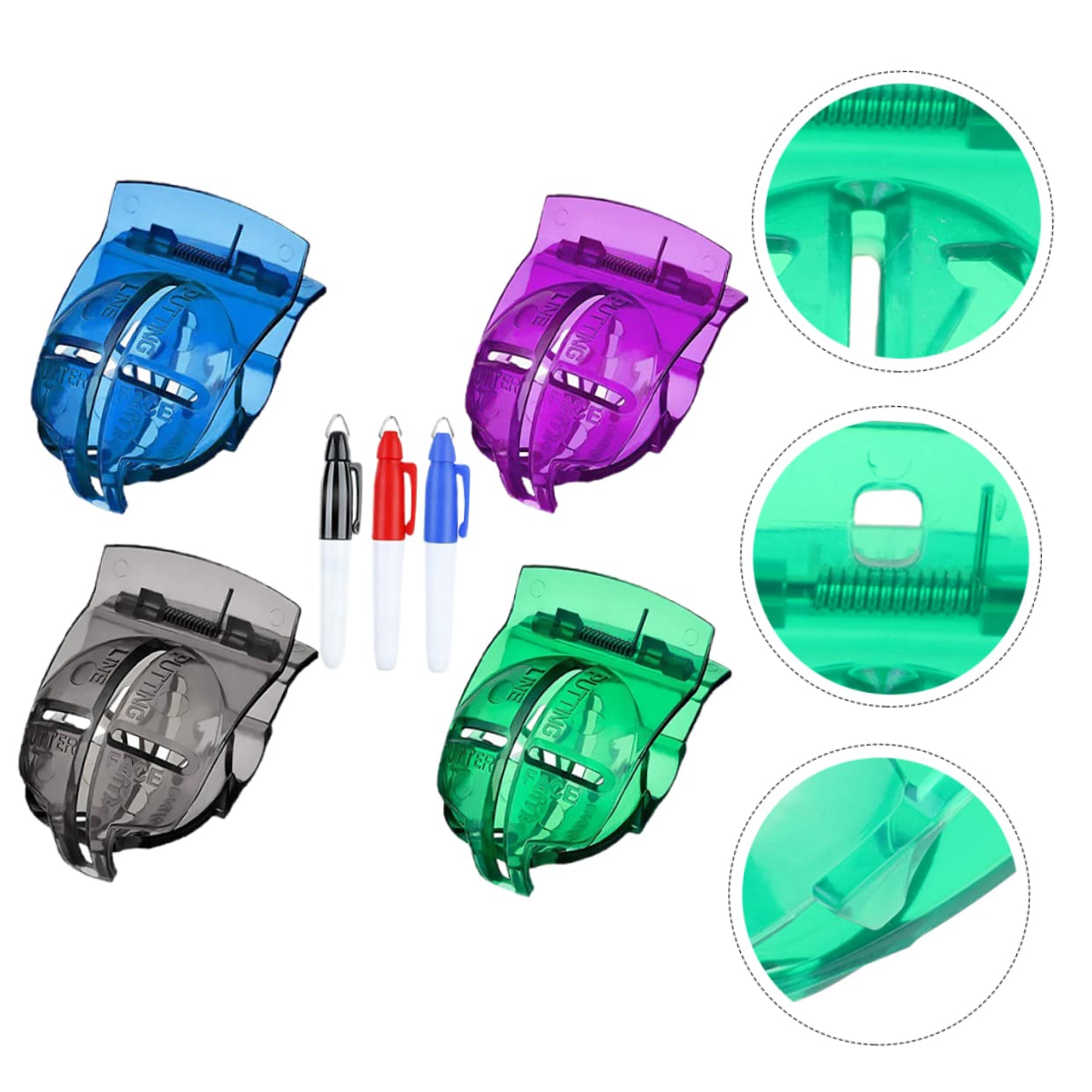 SUPVOX Escriba Poniendo Transatlántico Marcador De Pelota De Golf Herramienta De Marcador De Línea De Pelota De Golf Clip De Alineación De Golf Accesorios De Golfs El Plastico