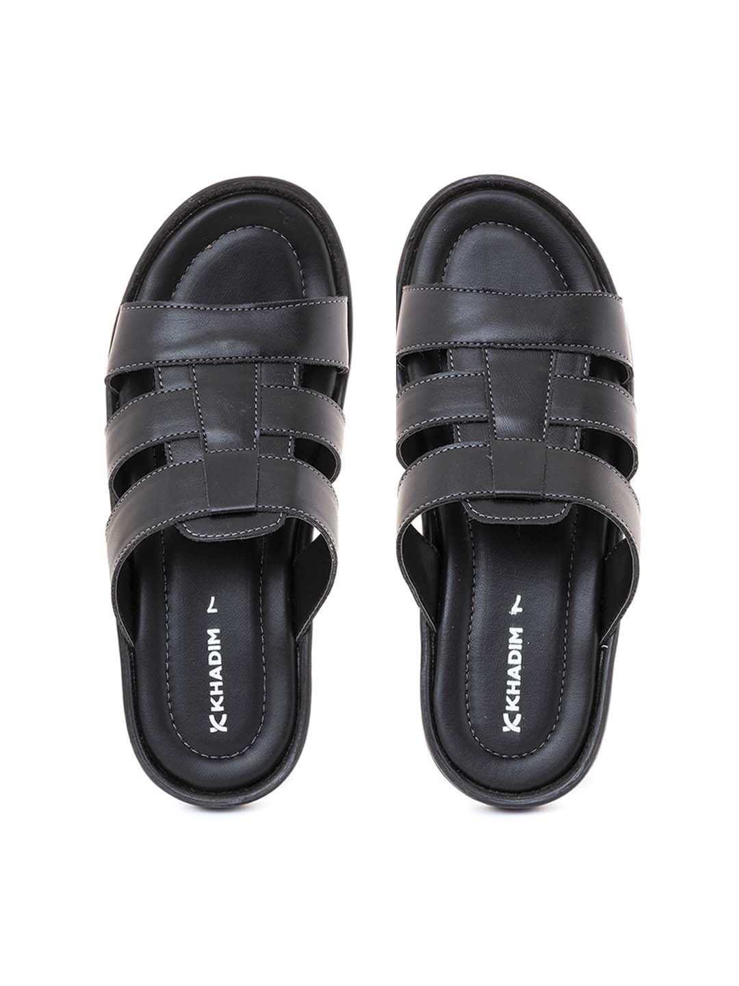 Khadims Black Casual Mule Slip On Sandal for Men (9466556) (B0CXS6QPF9) Amazon Price History, Amazon Price Tracker