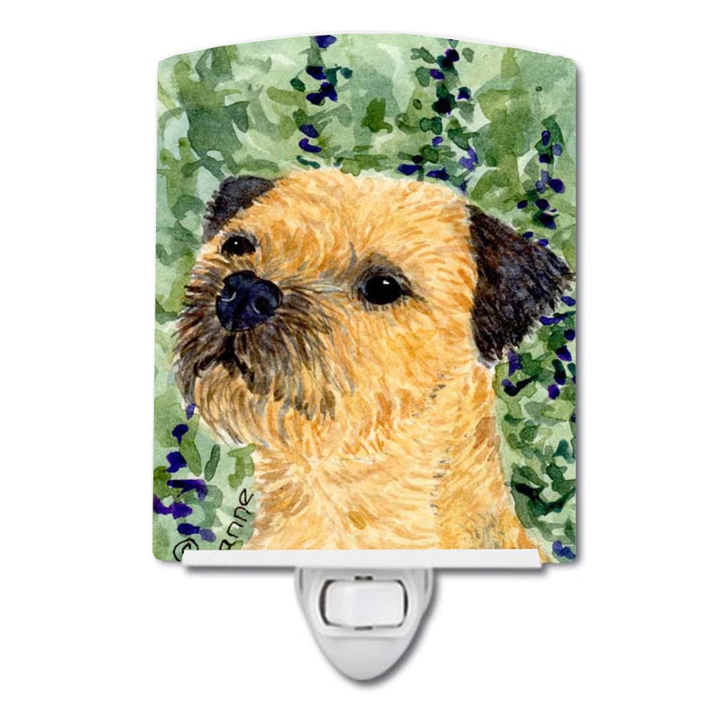 Carolines Treasures Ceramic Night Light, Border Terrier, UL-Certified, 6x4x3