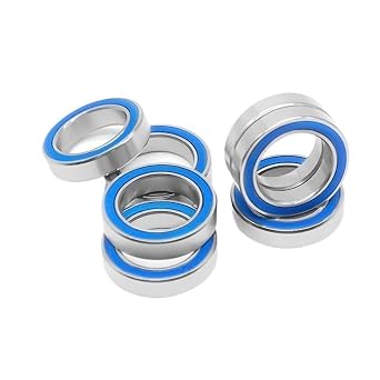 10PCS 6701RS Bearing 12x18x4 mm Hobby Electric RC Car Truck 6701 RS 2RS Ball Bearings 6701-2RS Blue Sealed6800RS 10x19x5