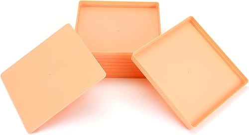 Miniatura 3 de RECHIATO 8 bandejas de clasificación de rompecabezas con tapa de 8 x 8 pulgadas, bandejas de rompecabezas de alta calidad, regalo para amantes de