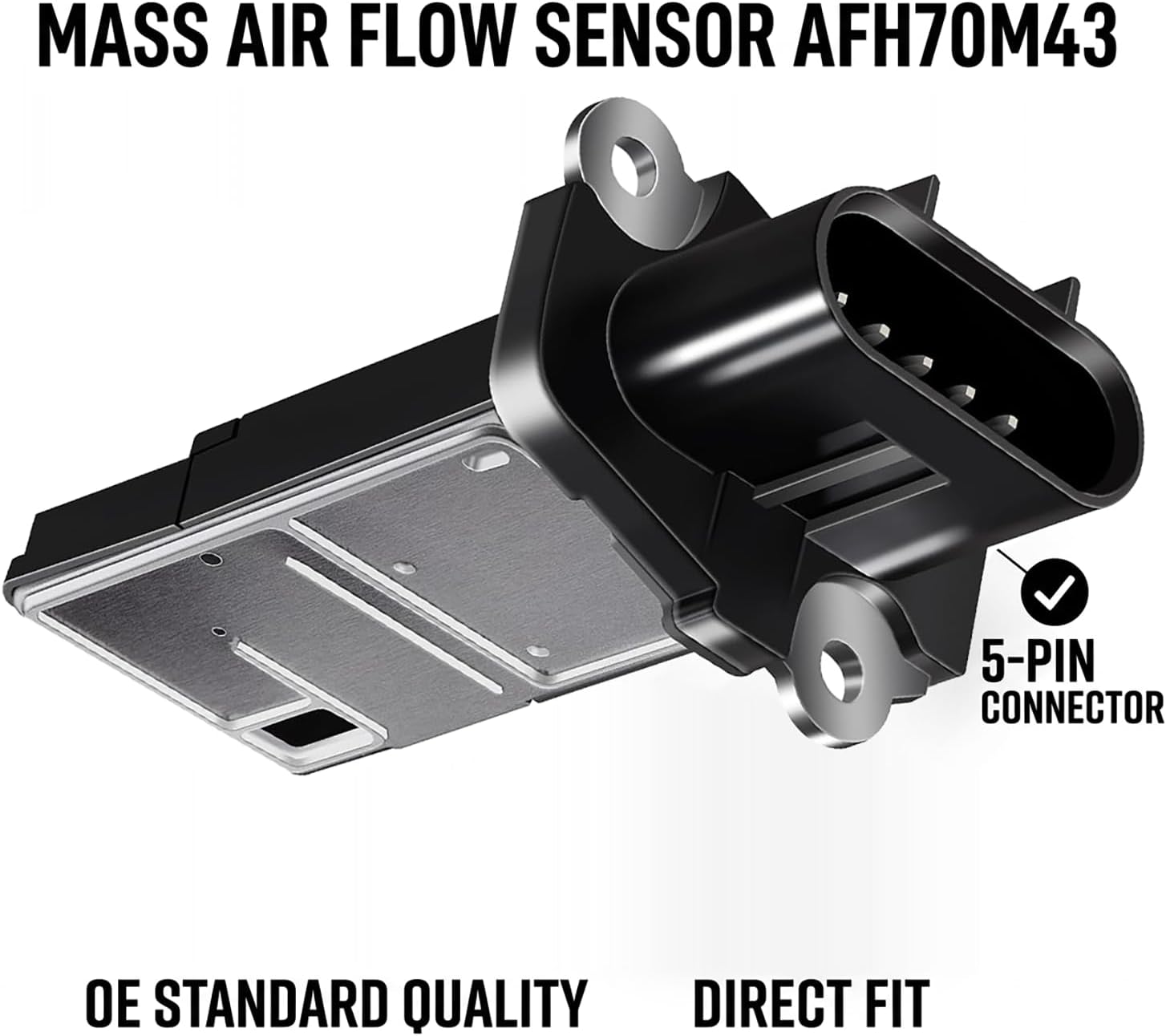 213-4222 Mass Air Flow Sensor MAF Compatible with Chevy Camaro Colorado Equinox Impala Silverado, GMC Canyon Terrain, Cadillac ATS CTS, Buick, Pontiac, Saturn - Replaces 15865791 AF10142 AFH70M43