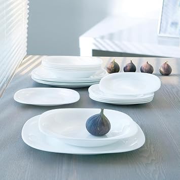 Luminarc Plate Set 18 Pieces White