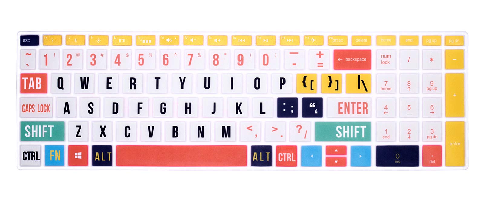 Evita el polvo en tu teclado HP Pavilion x360 con esta funda de diseño arcoíris 8