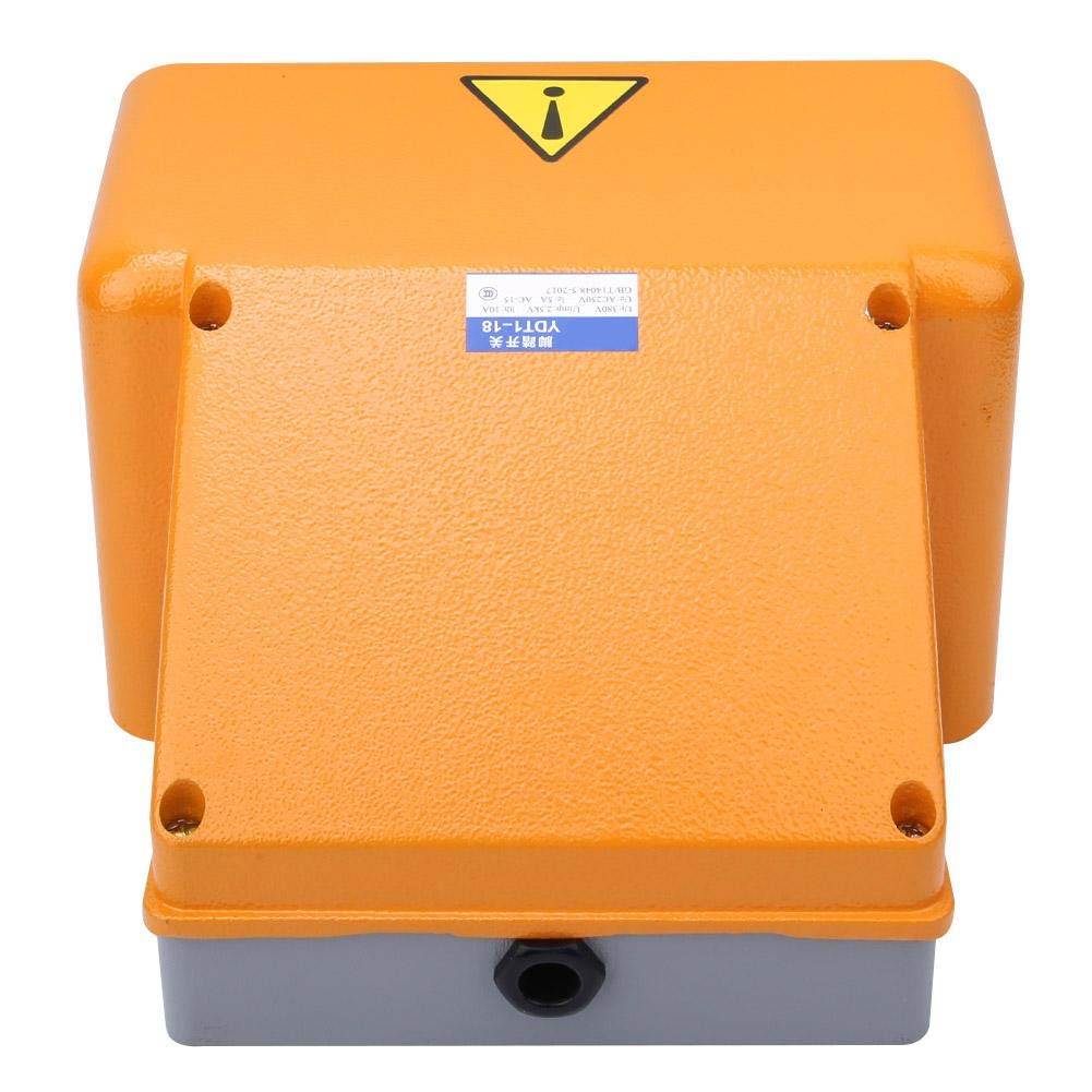Interruptor de pie doble de aluminio AC380 V/DC220 V YDT1-18