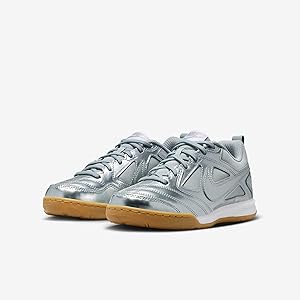 Amazon.com | Nike Gato LV8 Big Kids' Shoes (Metallic Silver/White