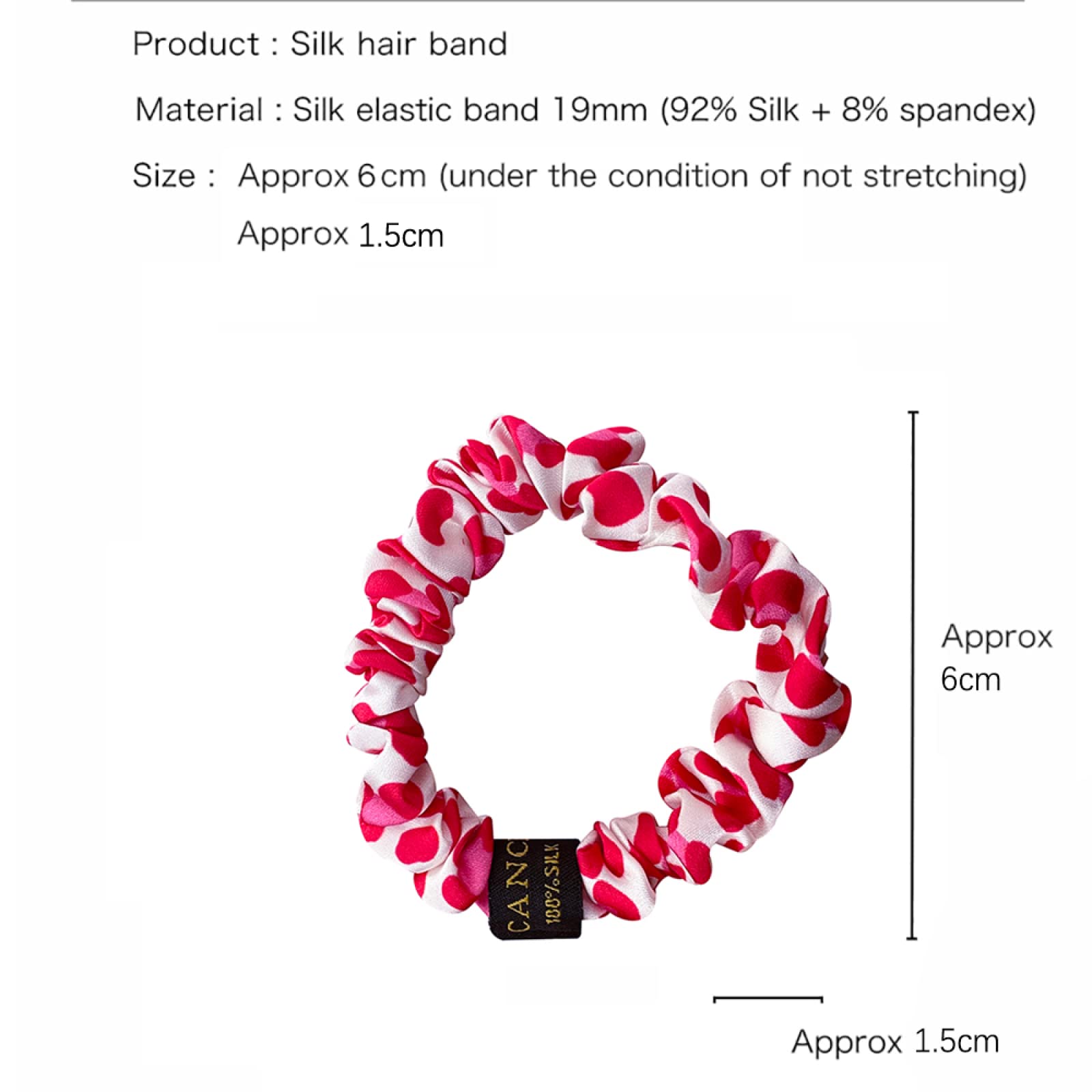 1.5cm pałąk markowe gumki do włosów kobiety Scrunchie gumka do włosów dziewczyny elastyczne akcesoria do włosów Para El Cabello dla dziewczynek, patrz wykres 1 (patrz wykres 3)