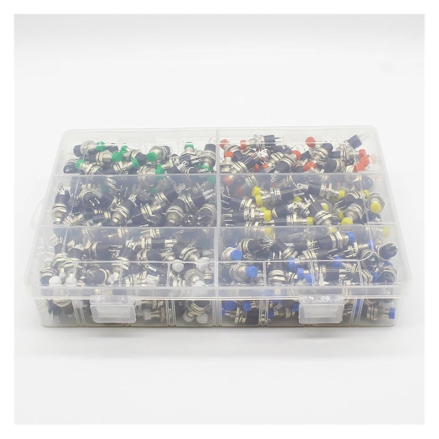 300pcs 7mm Momentary Push Button Switch Press the Reset Switch Momentary On Off Push Button Switch Normally Open NO