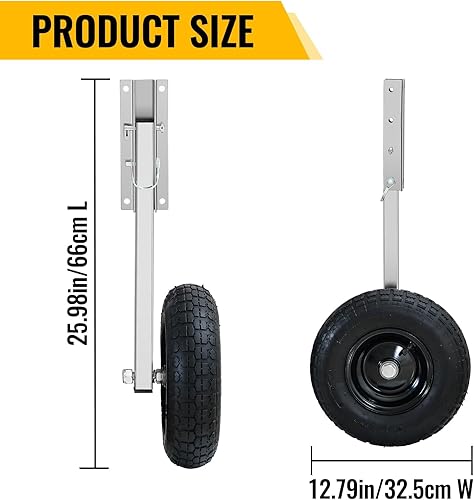 Miniatura 2 de Migoda Ruedas de Lanzamiento de Barco Premium, Rueda de Lanzamiento de Popa de Barco de 12", Ruedas de Barco Jon para Barcos Inflables y de