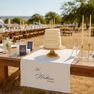 12 Engagement Party Table Decor Ideas That Feel Thoughtful 40 Elegant Sweetheart Rustic Elegant Script Personalized Wedding Table Runn...