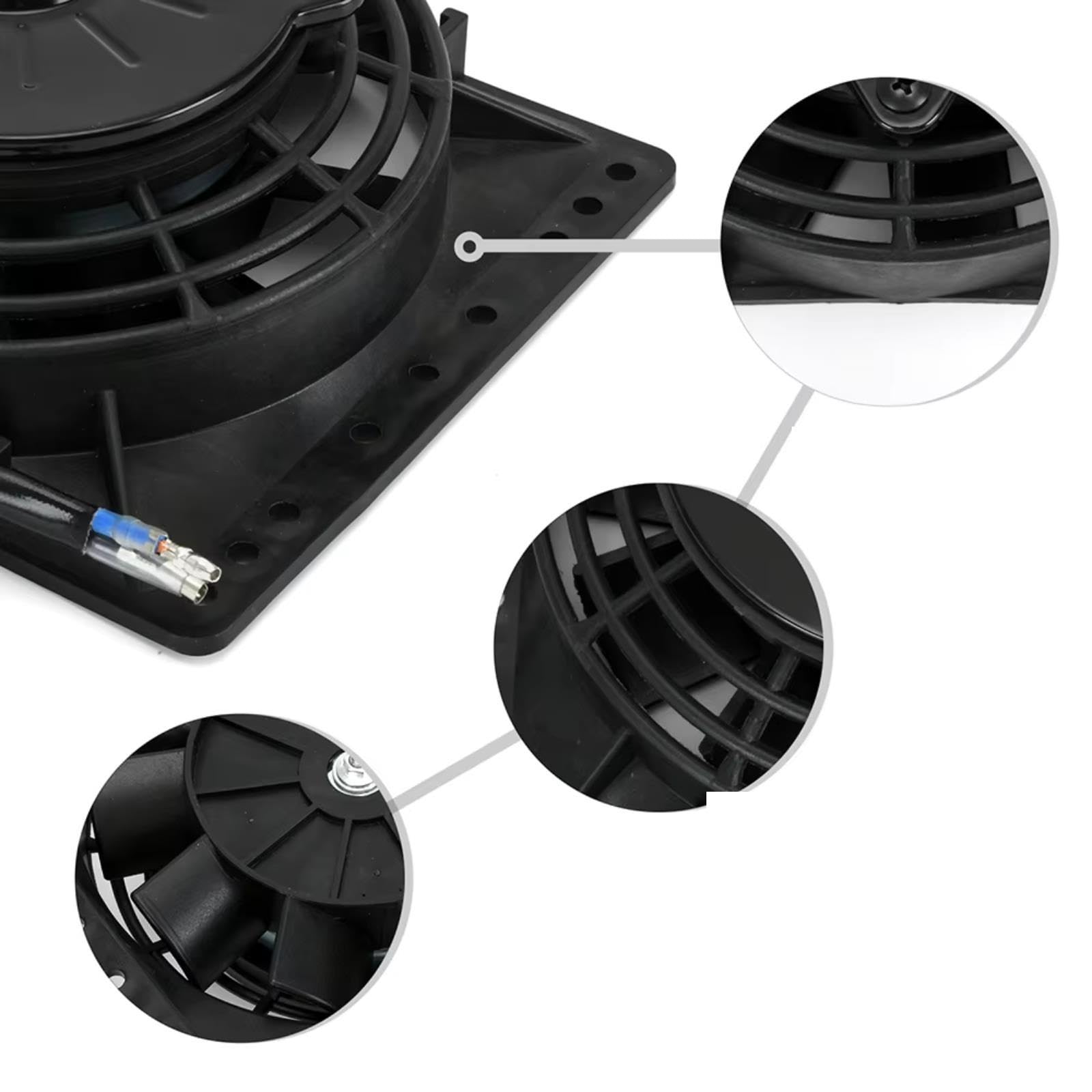 Auto Ventilador Refrigeración Para 6 Pulgadas Universal 12V 38W
