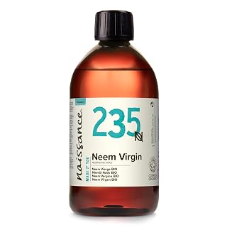 Naissance Organic Cold-Pressed Virgin Neem (no. 235) 500ml - Pure, Natural, Unrefined, Certified Organic, Vegan, No GMO
