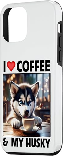 Miniatura 2 de Funda para iPhone 12 mini Siberian Alaskan Husky Mom Dad Coffee Cup Dog Lovers Case