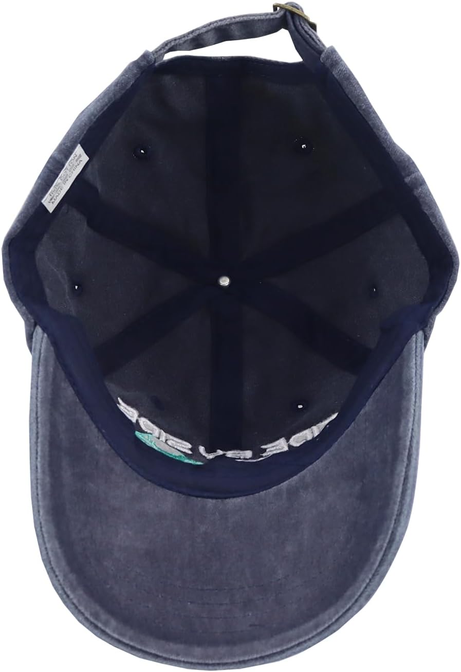 KKMKSHHG Side by Side Hair Don't Care Baseball Cap, Funny Embroidered Adjustable Washed Cotton Outdoor Car Hat for Women Men - Image 4