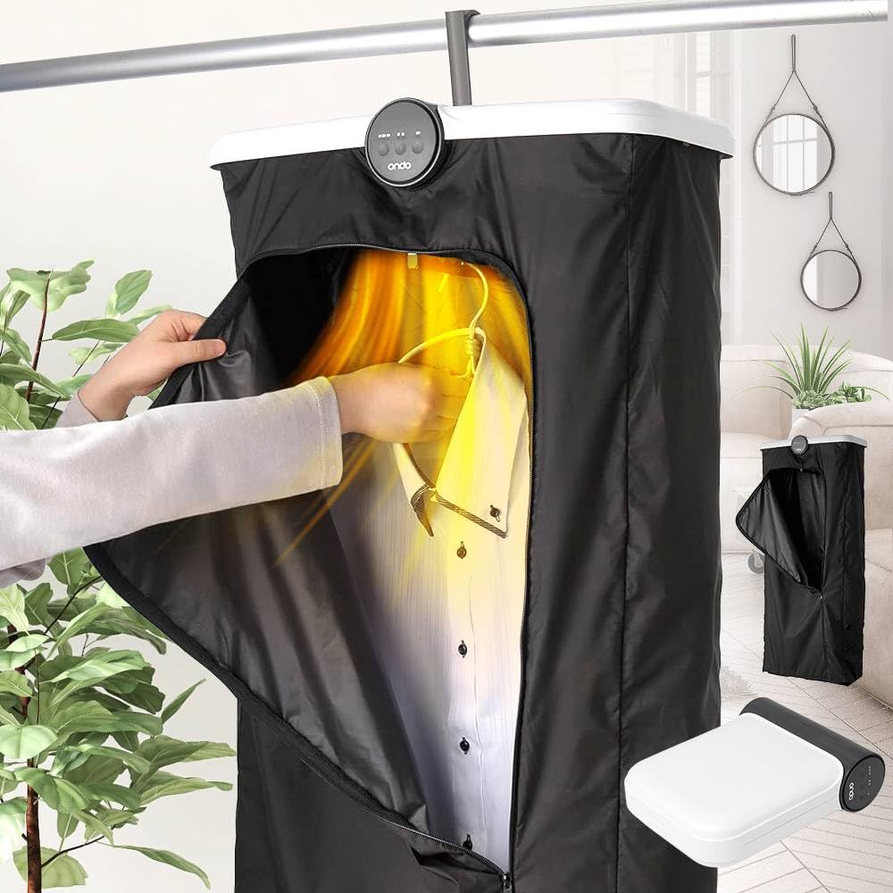 Amazon | Bonarca 衣類乾燥機 折り畳み ポータブル ハンガー 吊り下げ