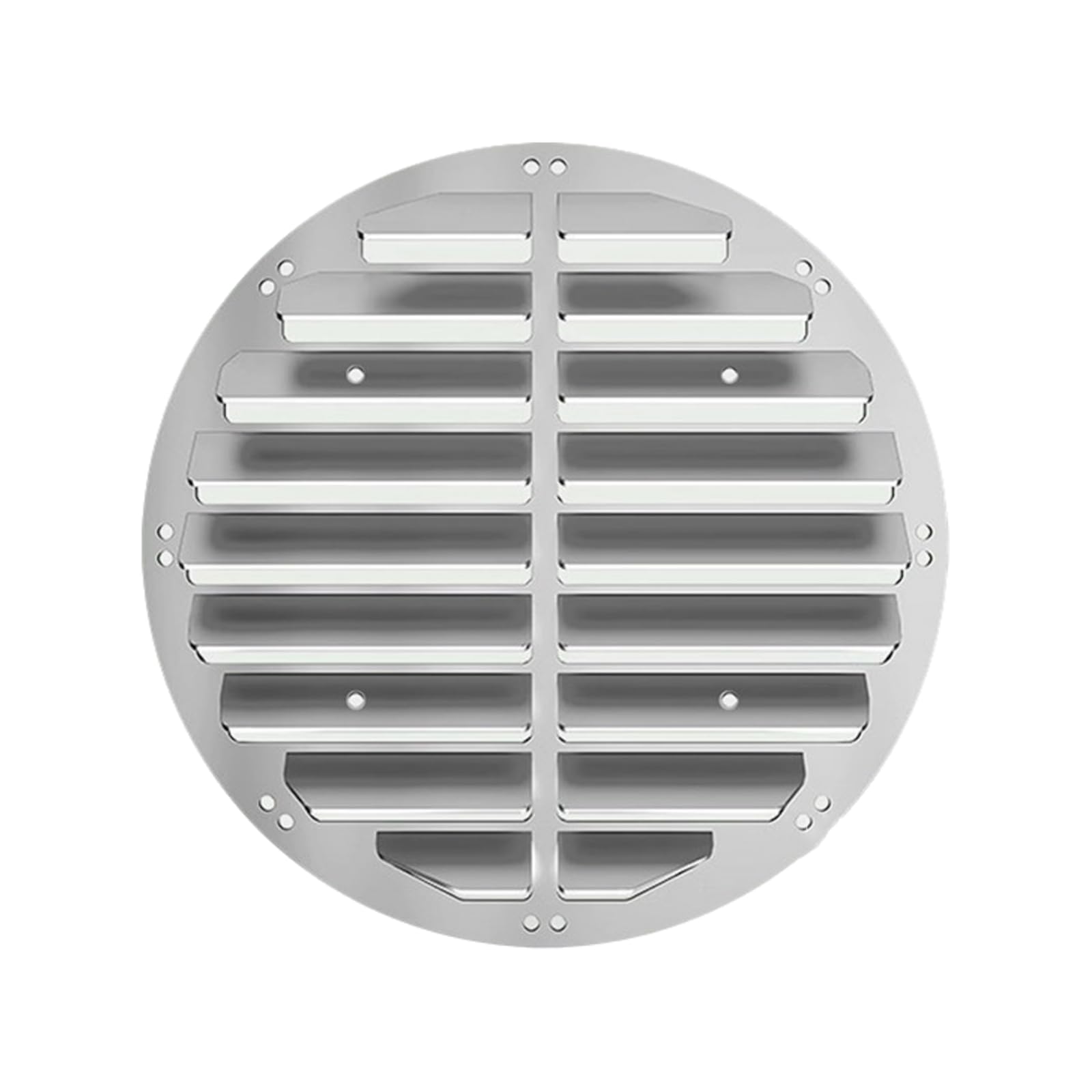 Déflecteur de débit d'air extérieur en acier inoxydable au design durable et épuré