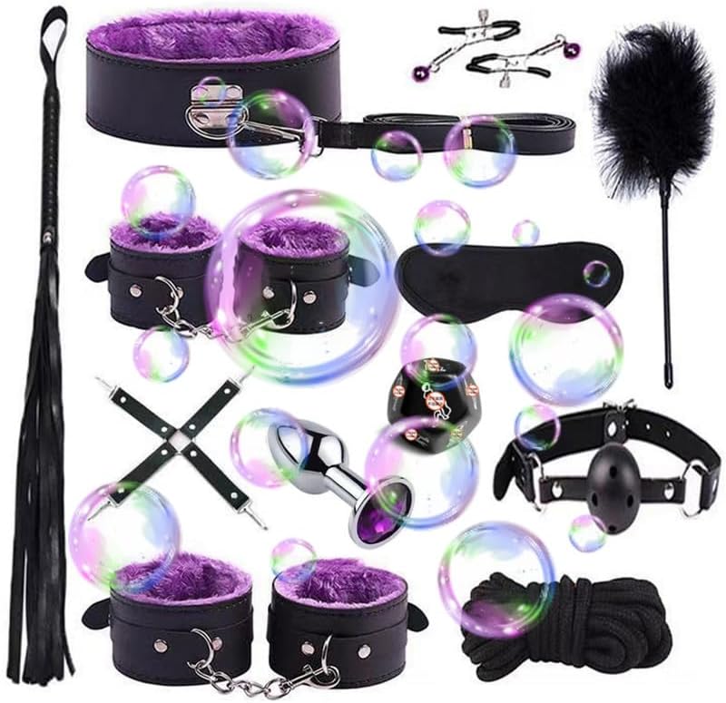 Smooth Leather Outdoor Fitness Yoga Exercise Set of 12, Feather Stick+Nylon Rope+Sleep Eye Mask, Couple Gift - D-1
