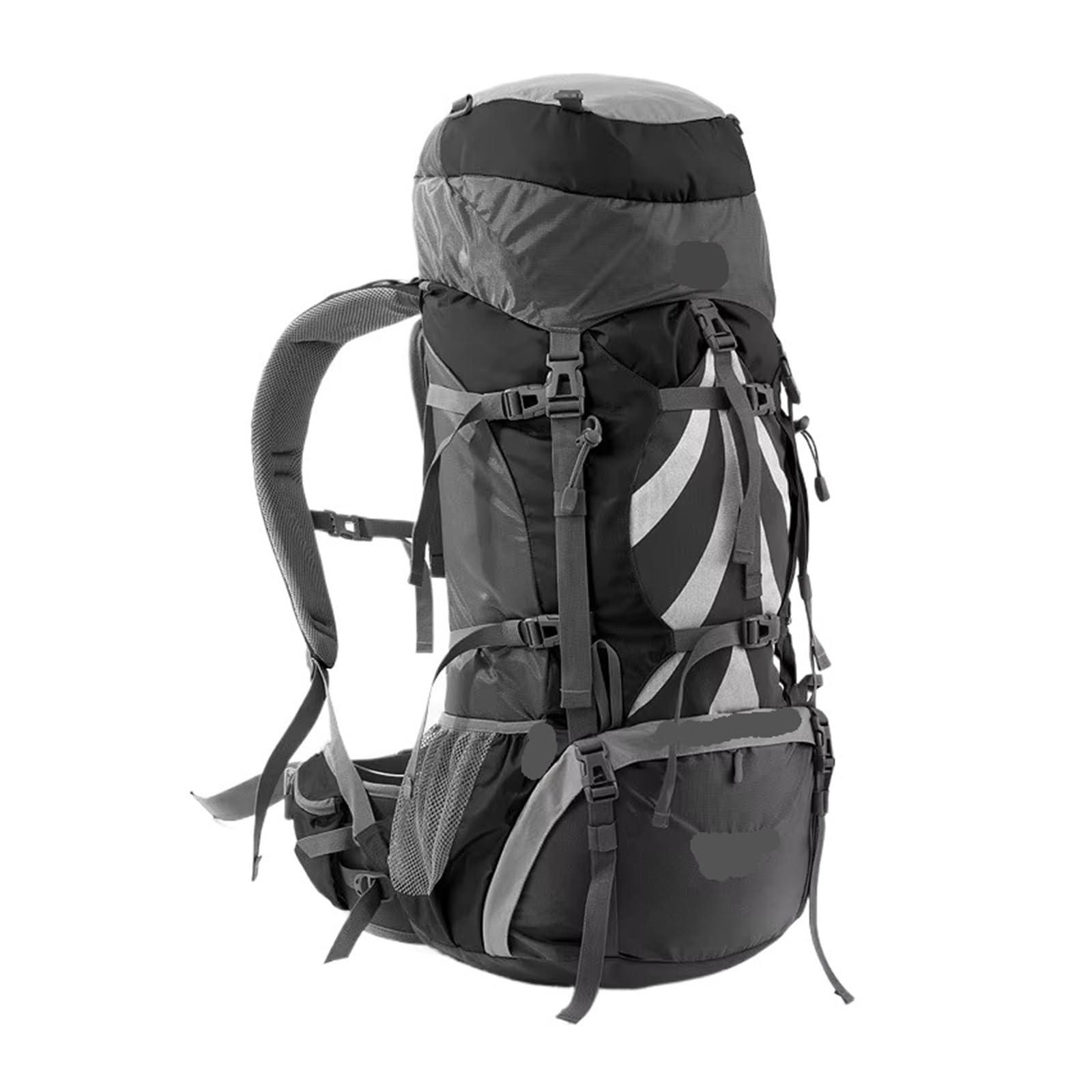 Mochila impermeable for senderismo y montañismo 70L + 5L(Black Grey)