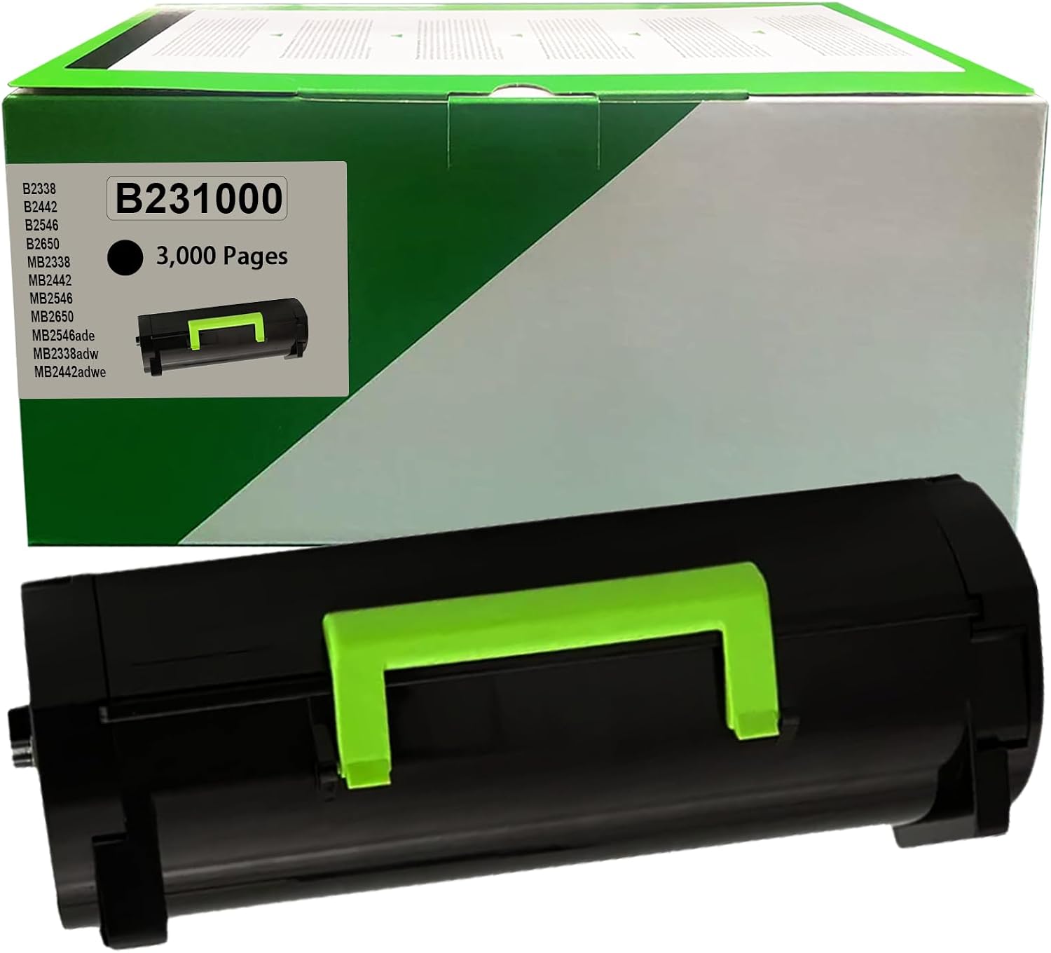 B231000 Black Toner Replacement for Lexmark B231000 Toner Cartridge