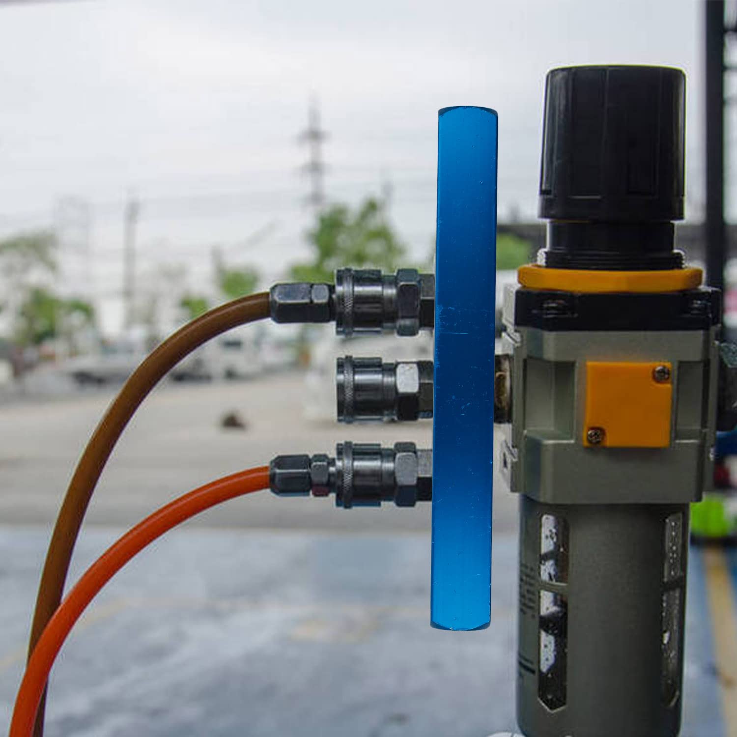 Tuyau D'Air Comprimé Rétractable 6m SHENGYIG - PU Renforcé, Raccord 1/4" - Pour Compresseurs Et Outils Pneumatiques