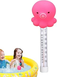 Water Thermometer - Cartoon Animal Shape Ice Bath Thermometer | Large Size Easy Read with String, Pool Accessories, Suitable for Outdoor and Indoor Swimming Pools and Spas Welts