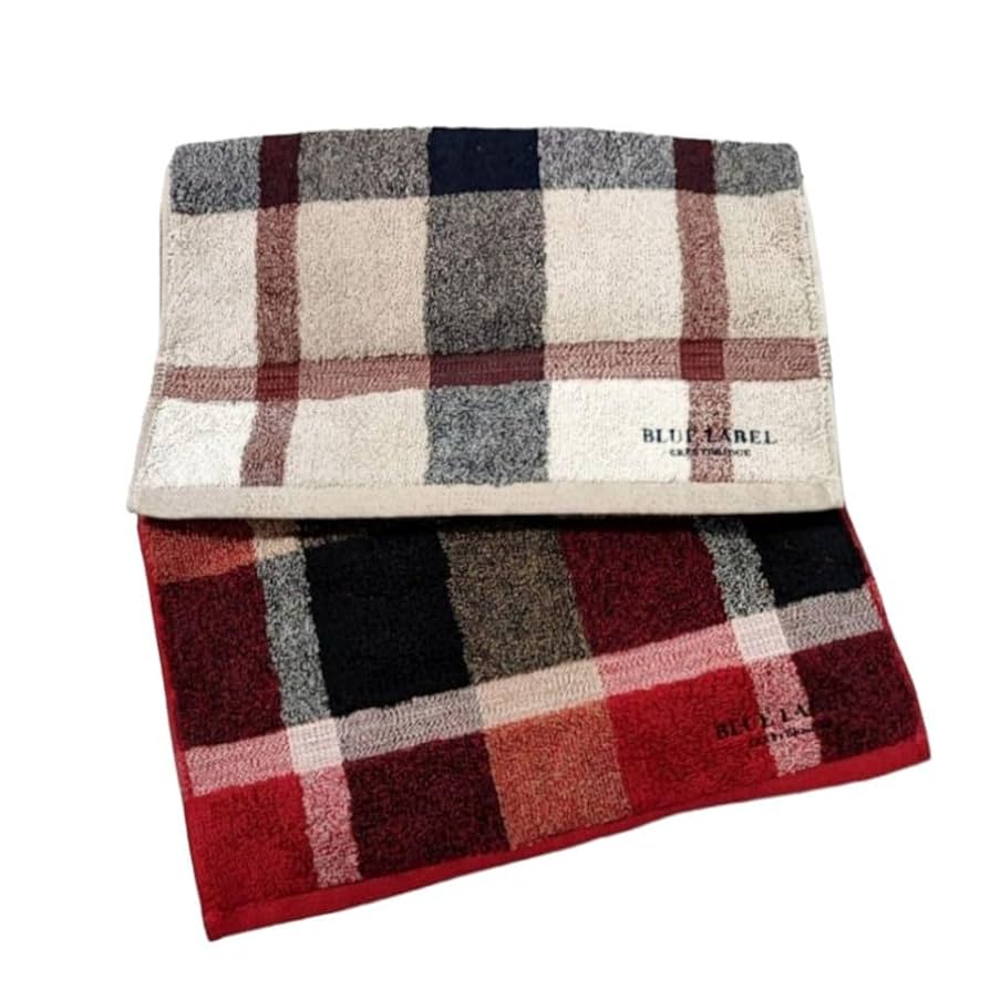 ブルーレーベル クレストブリッジ チェック ファー付き コート レッド クレストブリッジチェックPVC長財布（ウォレット/ポーチ）｜BLUE