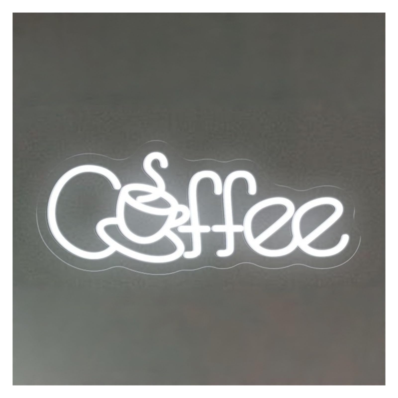 RONGCH Hanging Art Signs Coffee Neon Sign Cafe Bar Decor Gameroom Bedroom Livingroom Birthday Party Wall Decoration 48cm
