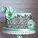 Funshowcase Large Pre-Made Ready to Use Edible Cake Lace Leaf Scroll Black 14-inch 10-piece Set