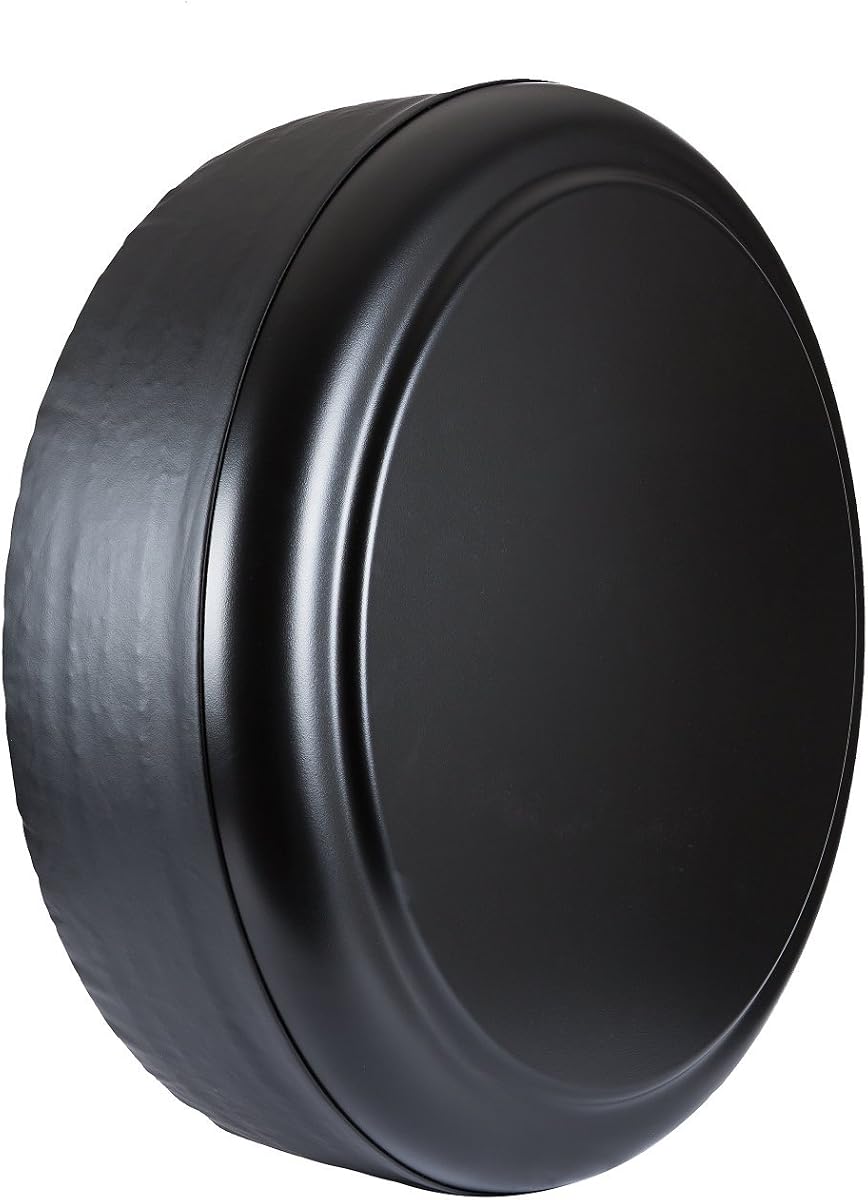 Boomerang® - 32" Rigid Tire Cover (Plastic Face & Vinyl Band) for Jeep JK Wrangler (2007-2018) - Black Textured…