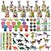JOYIN 12 PCS Ensemble de Cadeaux Pré-remplis de Dinosaures pour Enfants, avec Etiquettes-Cadeaux, Taille-Crayon, Tampon, Petit Jouet de Dinosaure, Slap Bracelet, Autocollant, Crayon