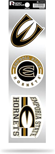 Vista 20 de Rico Industries NCAA - Juego de calcomanías retro de 3 piezas