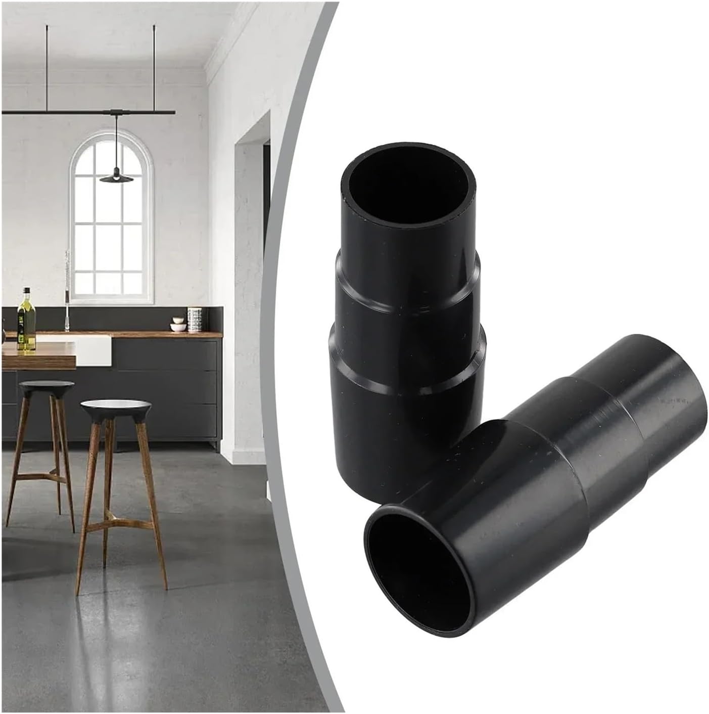 2個入り ブラシノズル ホースコネクタアダプタ 32mmから32mm/35mm 掃除機用スペアパーツ 交換用アクセサリー